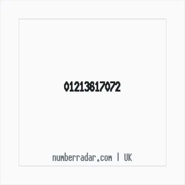 Reverse number check for +44 121 361 7072 — who called me?