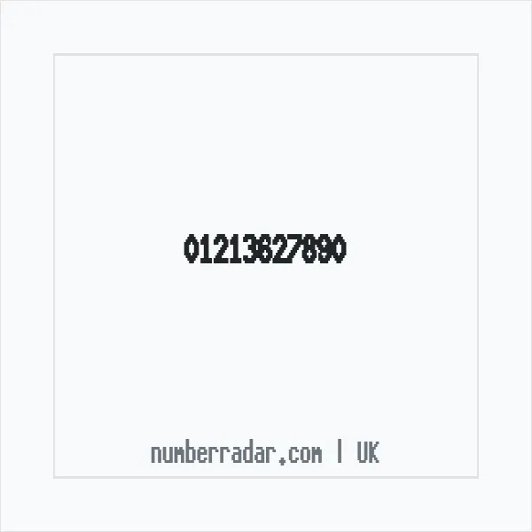 Reverse number check for +44 121 362 7890 — who called me?