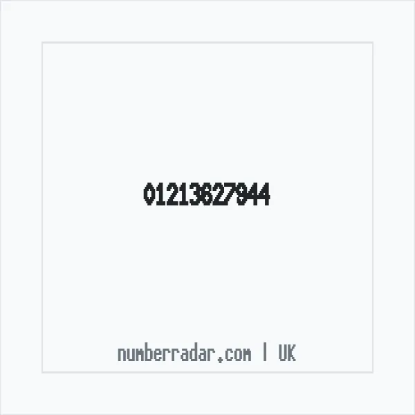 Reverse number check for +44 121 362 7944 — who called me?