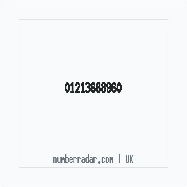 Reverse number check for +44 121 366 8960 — who called me?