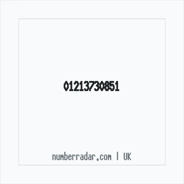 Reverse number check for +44 121 373 0851 — who called me?