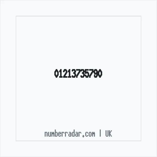 Reverse number check for +44 121 373 5790 — who called me?