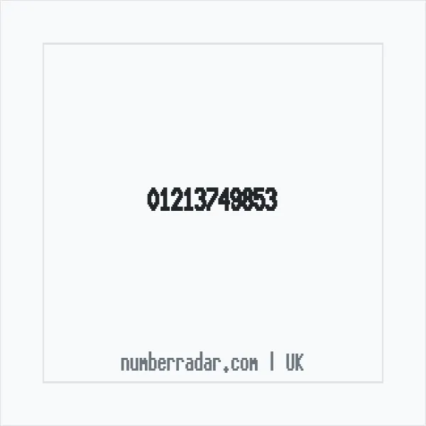Reverse number check for +44 121 374 9853 — who called me?