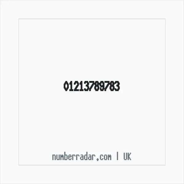 Reverse number check for +44 121 378 9783 — who called me?