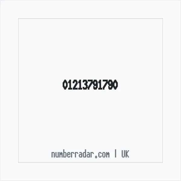 Reverse number check for +44 121 379 1790 — who called me?