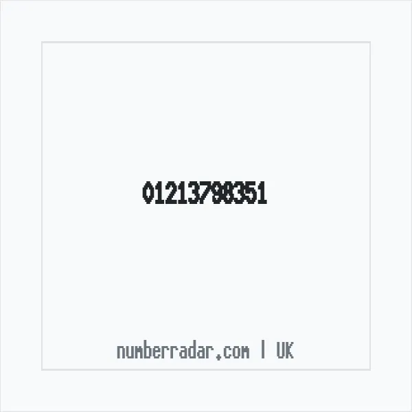 Reverse number check for +44 121 379 8351 — who called me?