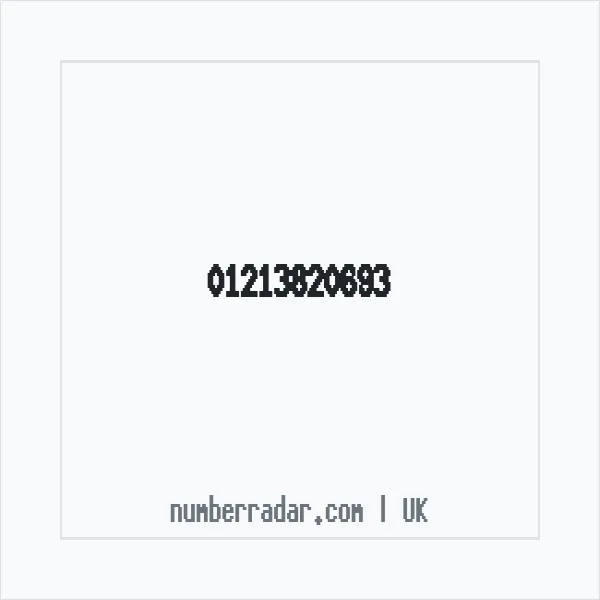 Reverse number check for +44 121 382 0693 — who called me?