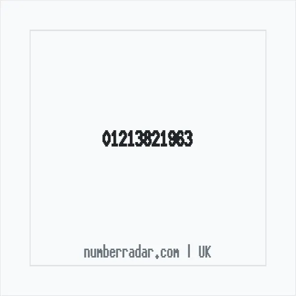 Reverse number check for +44 121 382 1963 — who called me?