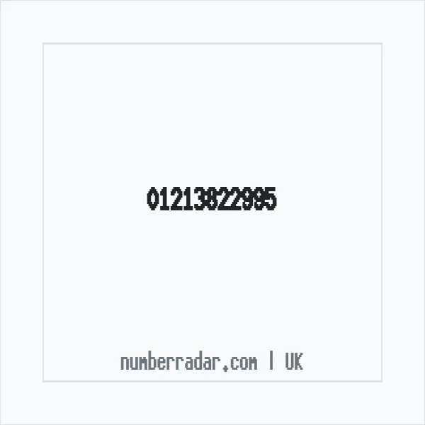 Reverse number check for +44 121 382 2995 — who called me?
