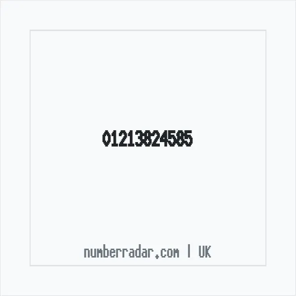 Reverse number check for +44 121 382 4585 — who called me?