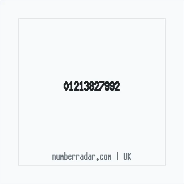 Reverse number check for +44 121 382 7992 — who called me?