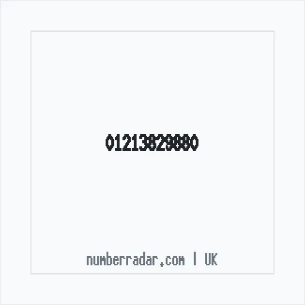 Reverse number check for +44 121 382 9880 — who called me?