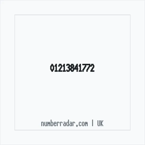 Reverse number check for +44 121 384 1772 — who called me?