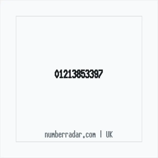 Reverse number check for +44 121 385 3397 — who called me?