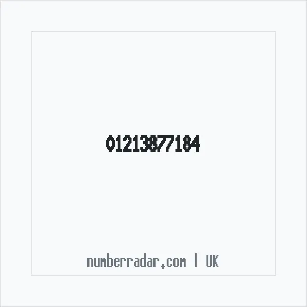 Reverse number check for +44 121 387 7184 — who called me?