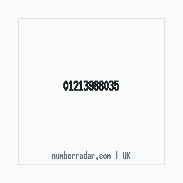 Reverse number check for +44 121 398 8035 — who called me?