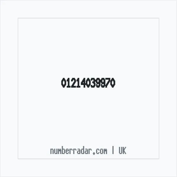 Reverse number check for +44 121 403 9970 — who called me?