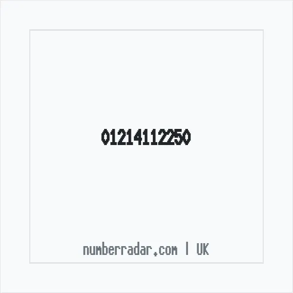 Reverse number check for +44 121 411 2250 — who called me?