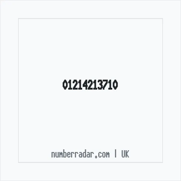 Reverse number check for +44 121 421 3710 — who called me?