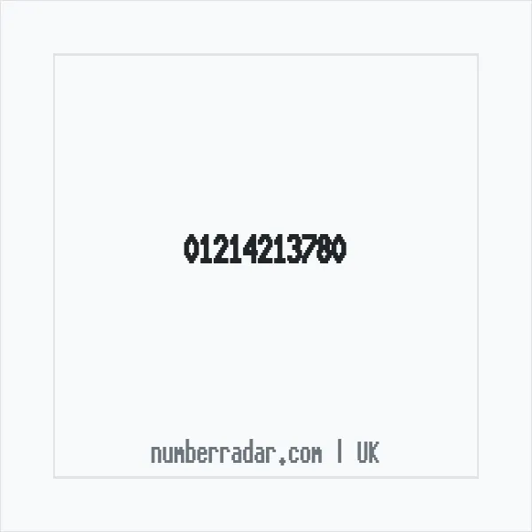 Reverse number check for +44 121 421 3780 — who called me?