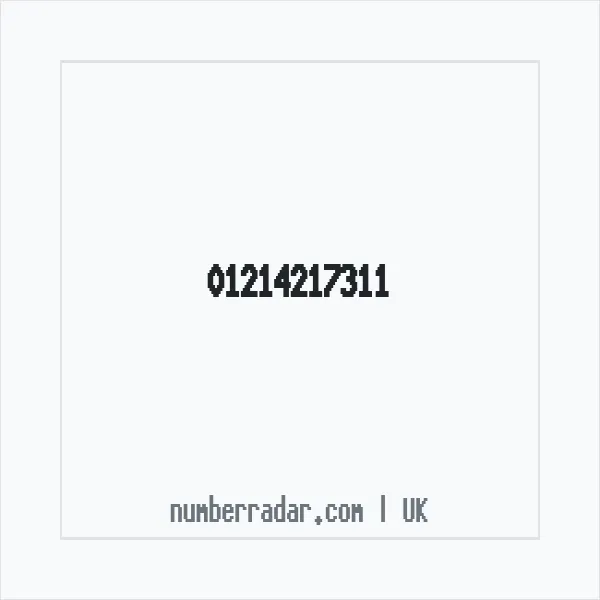 Reverse number check for +44 121 421 7311 — who called me?