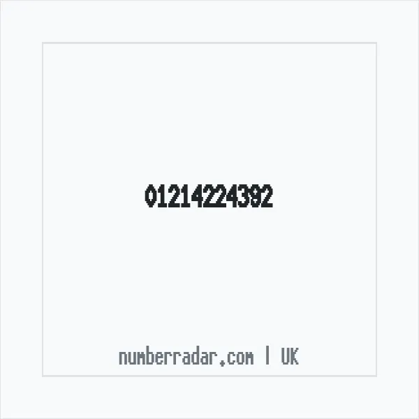 Reverse number check for +44 121 422 4392 — who called me?
