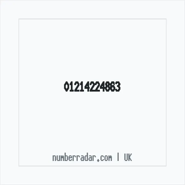 Reverse number check for +44 121 422 4863 — who called me?