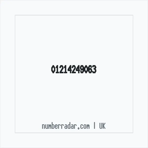Reverse number check for +44 121 424 9063 — who called me?