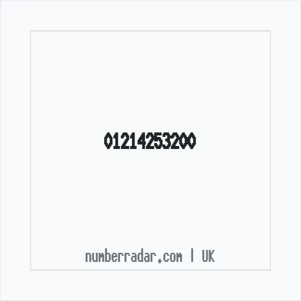 Reverse number check for +44 121 425 3200 — who called me?