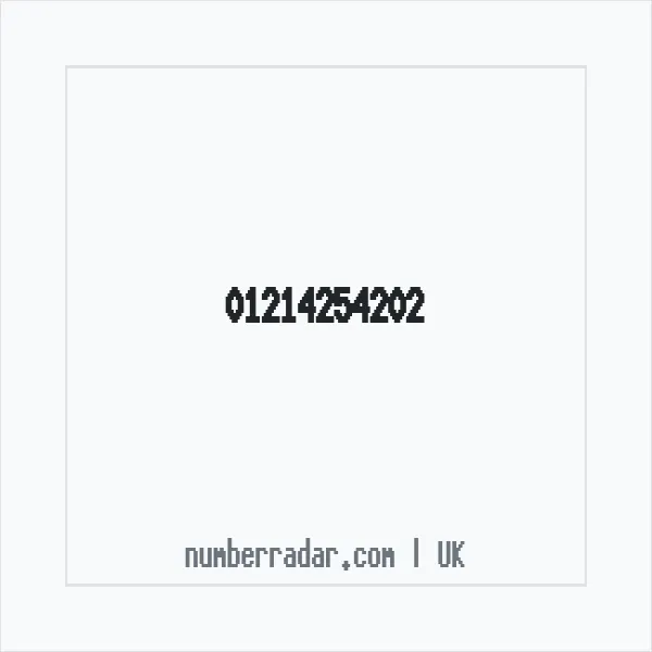 Reverse number check for +44 121 425 4202 — who called me?