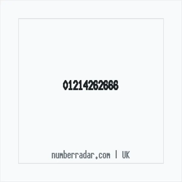 Reverse number check for +44 121 426 2666 — who called me?