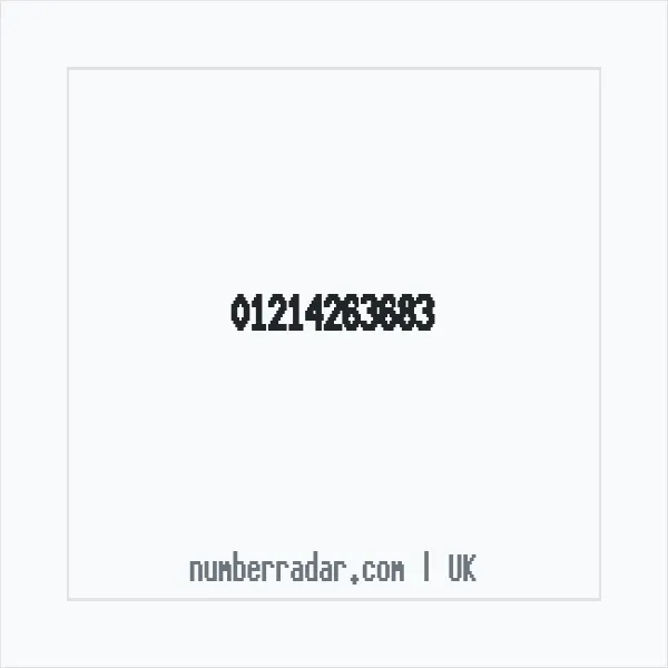 Reverse number check for +44 121 426 3683 — who called me?
