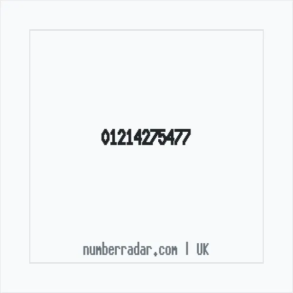 Reverse number check for +44 121 427 5477 — who called me?