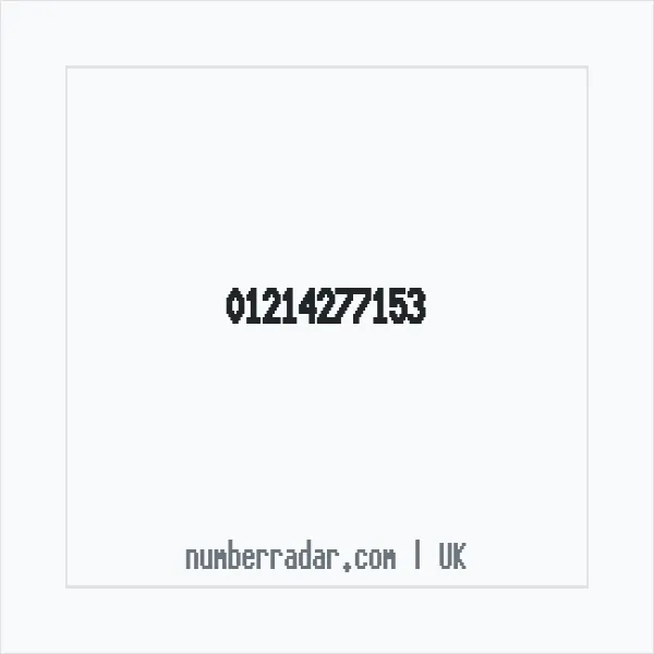 Reverse number check for +44 121 427 7153 — who called me?