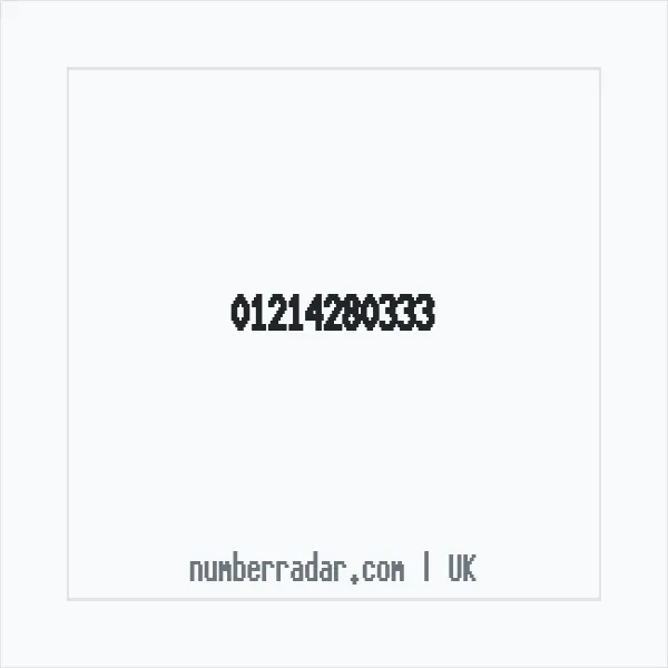 Reverse number check for +44 121 428 0333 — who called me?