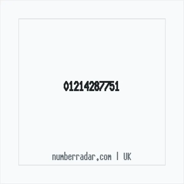 Reverse number check for +44 121 428 7751 — who called me?