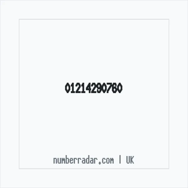Reverse number check for +44 121 429 0760 — who called me?