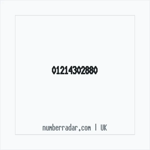 Reverse number check for +44 121 430 2880 — who called me?