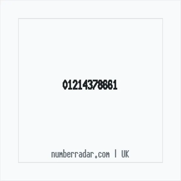 Reverse number check for +44 121 437 8661 — who called me?
