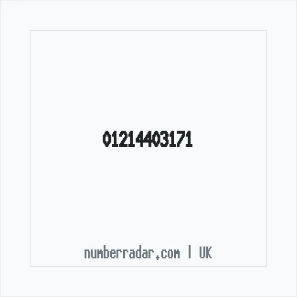 Reverse number check for +44 121 440 3171 — who called me?