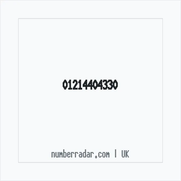 Reverse number check for +44 121 440 4330 — who called me?