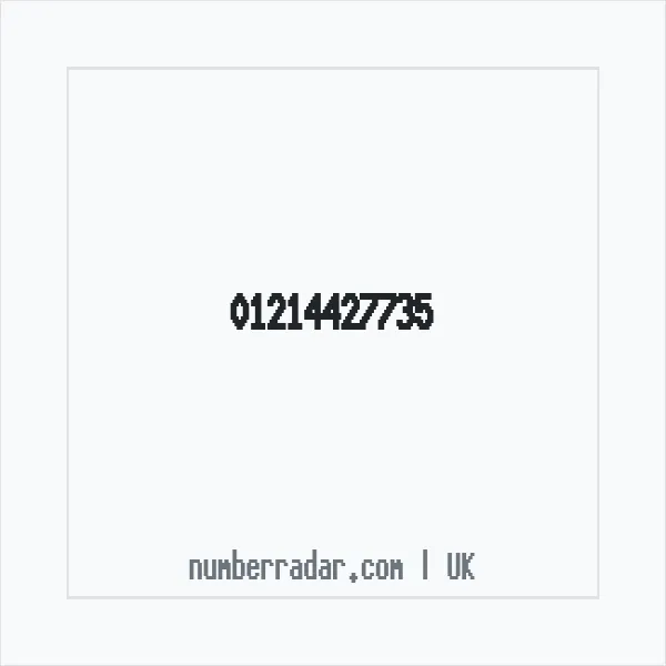 Reverse number check for +44 121 442 7735 — who called me?