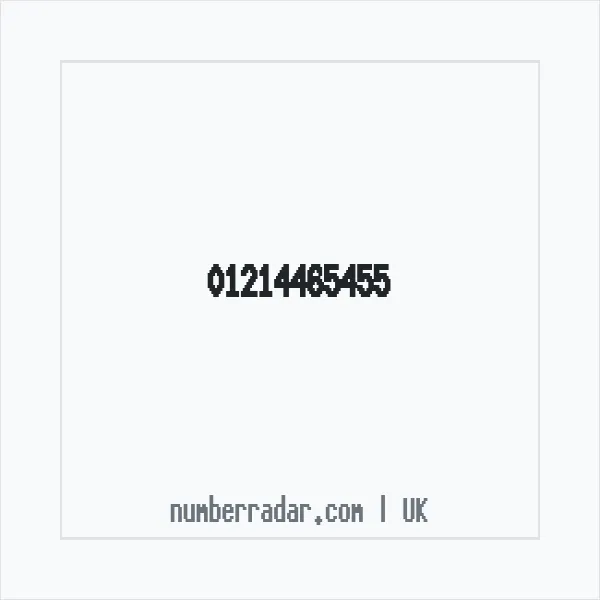 Reverse number check for +44 121 446 5455 — who called me?