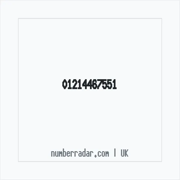 Reverse number check for +44 121 446 7551 — who called me?
