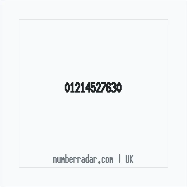 Reverse number check for +44 121 452 7630 — who called me?