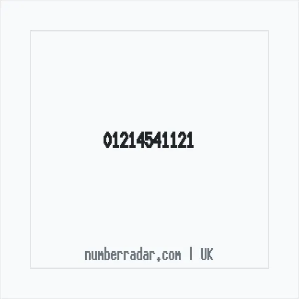 Reverse number check for +44 121 454 1121 — who called me?