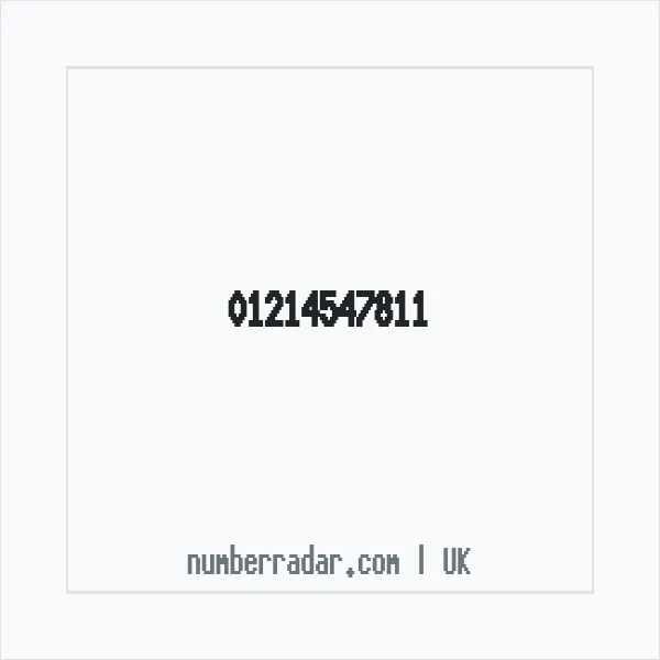 Reverse number check for +44 121 454 7811 — who called me?