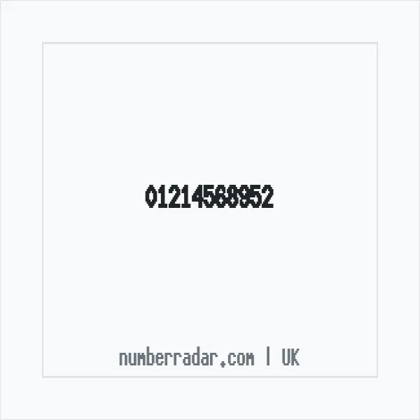 Reverse number check for +44 121 456 8952 — who called me?