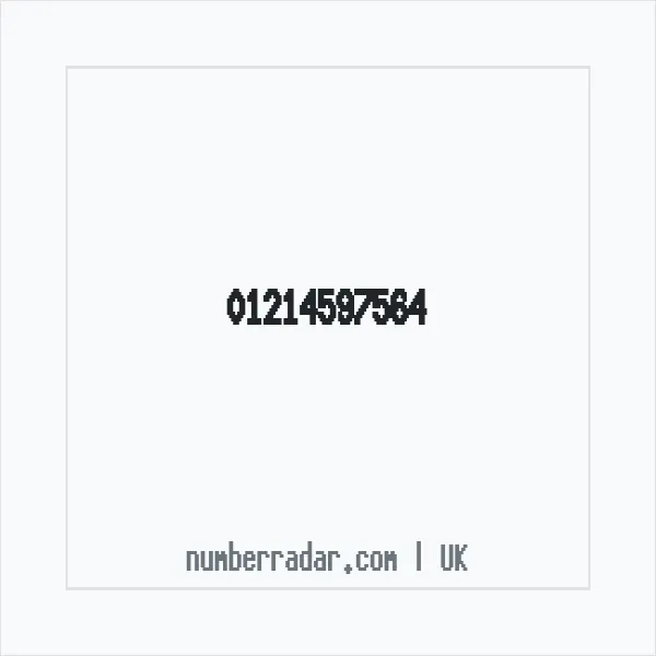 Reverse number check for +44 121 459 7564 — who called me?