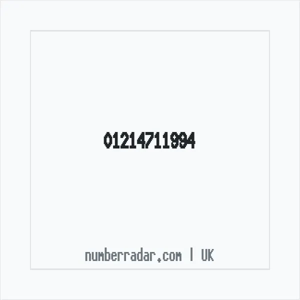 Reverse number check for +44 121 471 1994 — who called me?
